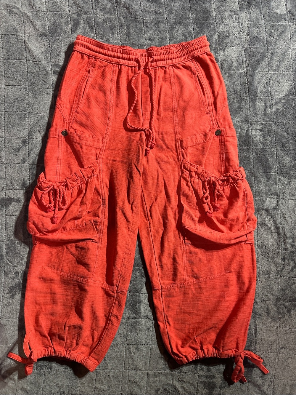 NWT Free People Cargo Jogger Pants - burnt orange